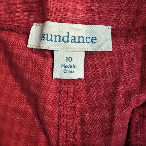 Sundance Claret Red Vie Re Reve Pants Fall Cottagecore Countryside Chic Cuffed - Picture 8 of 10